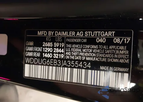 2018 Mercedes-Benz S 450 4Matic из США, поврежденный, VIN WDDUG6EB3JA355434